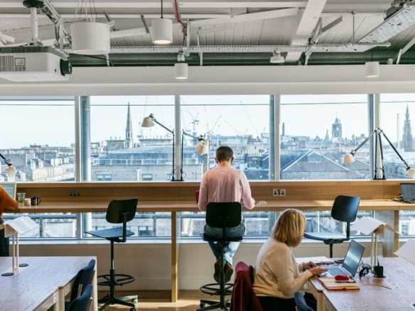 Coworking space at WeWork George Street, Edinburgh, EH2 3BU